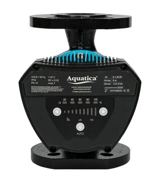 Насос циркуляционный фланцевый энергосберегающий Aquatica GPA40-8F/220 IV, 8-130 Вт, 8 м, 133 л/мин (774084)