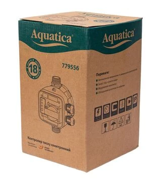 Контроллер давления электронный Aquatica 1,1 кВт, &Oslash;1", с розеткой (779556)