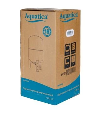 Гідроакумулятор вертикальний Aquatica 50 л, з нержавіючої сталі (779113)