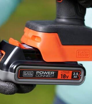 Секатор акумуляторний BLACK+DECKER 18 В, &Oslash;25 мм, без АКБ та ЗП (BCPP18B)