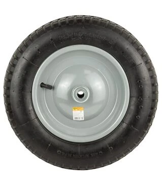 Колесо для тачки Flora пневматическое 14", 3,50-8, 360&times;85мм, ось &Oslash;16мм, длина 90мм (5057334)