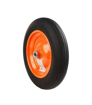 Колесо для тачки Flora безкамерне гумове 14", 3,50-8, 330&times;60мм вісь &Oslash;16мм довжина 90мм (5058614)