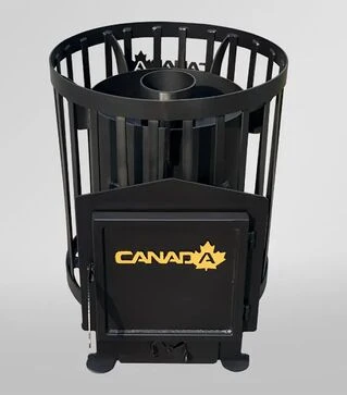 Піч CANADA Бочка 15 м&sup3; для лазні та сауни, без виносу (PBS-CB15-00)