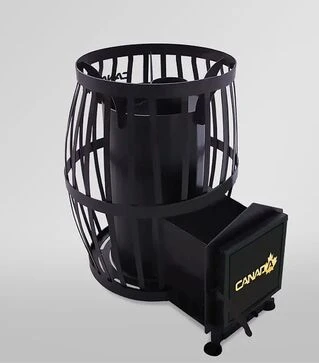 Піч CANADA Бочка 30 м&sup3; для лазні та сауни, з виносом (PBS-CB30-00-V)