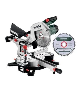 Пила торцовочная Metabo KGS 254 M, с функцией протяжки + дополнительный диск (613254900)
