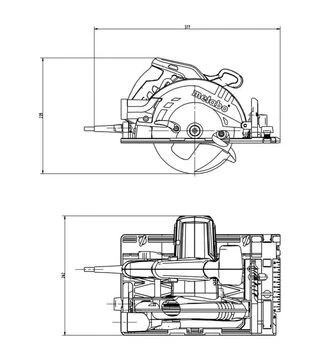 Дискова (циркулярна) пила Metabo KS 55 FS, 1200 Вт, 160 мм (600955000)