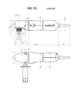 Дрель угловая Metabo WBE 700, 705 Вт (600512000)