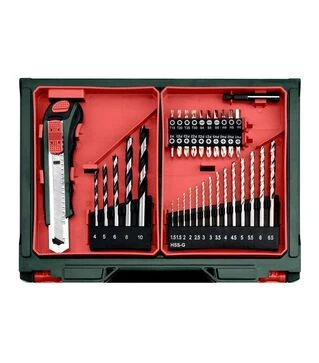 Дриль-шуруповерт акумуляторний Metabo PowerMaxx BS Basic, 12 В + набір аксесуарів (600080710)