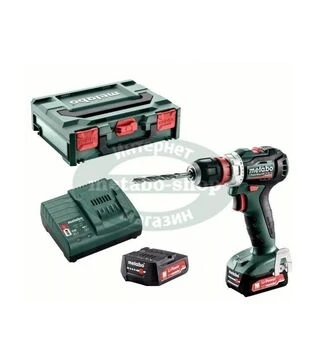 Дрель-шуруповерт аккумуляторный Metabo PowerMaxx BS 12 BL Q, 12 В, 2x2 А*Год, кейс (601045500)