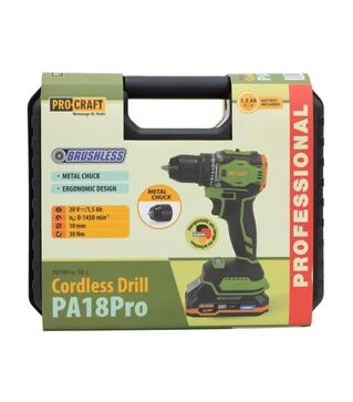 Шуруповерт акумуляторний Procraft PA-18 PRO (001814)