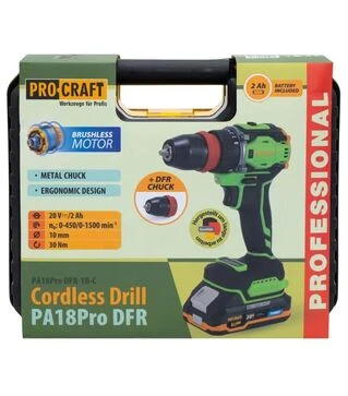 Шуруповерт акумуляторний Procraft PA-18 PRO DFR (001817)