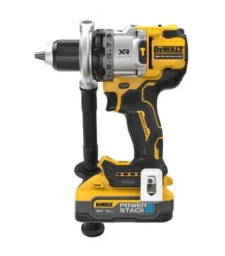 Дрель-шуруповерт ударная аккумуляторная DeWALT DCD1007H2T, XR PowerStack 18 В, 5 Агод, в кейсе