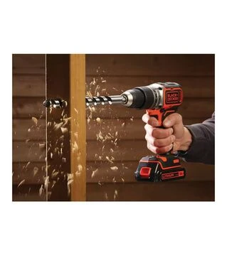 Дрель-шуруповерт ударная аккумуляторная BLACK+DECKER BL188N, 18 В, без АКБ и ЗП