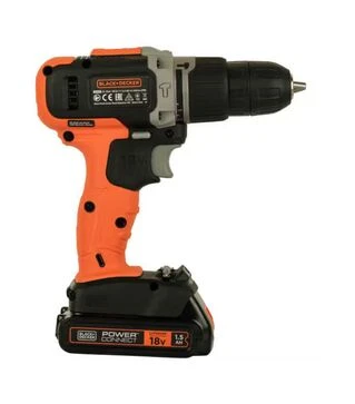 Дриль-шурупокрут ударний акумуляторний BLACK+DECKER BCD003C1, 18 В