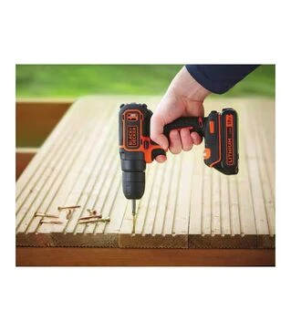 Дриль-шурупокрут акумуляторний BLACK+DECKER BDCDC18KB, 18 В, 1,5 Агод, в кейсі