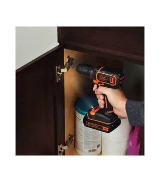 Дрель-шуруповерт аккумуляторный BLACK+DECKER BDCDD18N, 18 В, без АКБ и ЗП