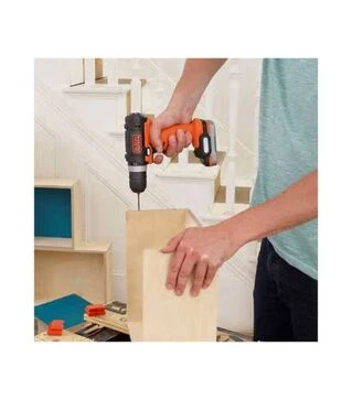 Дрель-шуруповерт BLACK+DECKER BDCDD12USB, 10,8 В, без АКБ и ЗП