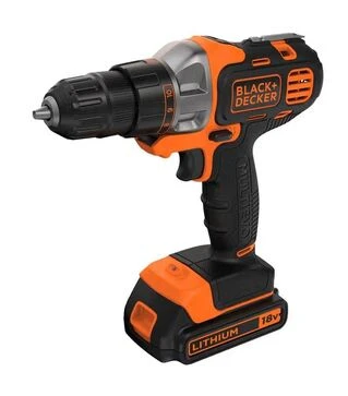 Шурупокрут багатофункціональний акумуляторний BLACK+DECKER MT218K, безударний, 18 В, 1,5 Агод