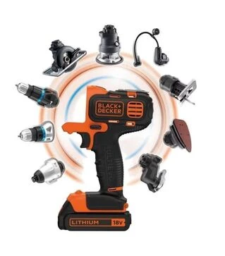 Шурупокрут багатофункціональний акумуляторний BLACK+DECKER MT218KB, безударний, 18 В, 1,5 А*год