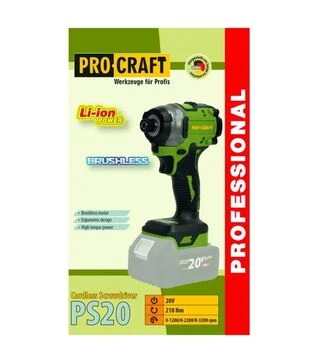 Гвинтоверт акумуляторний Procraft PS-20 без АКБ та ЗП (032013)
