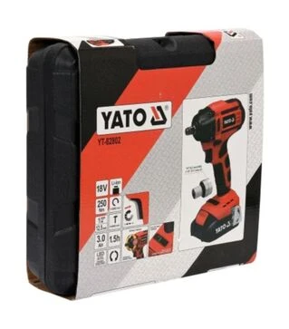 Гайковерт ударний акумуляторний YATO YT-82802, 18 В, квадрат 1/2", в кейсі