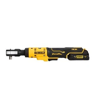 Тріскачковий гайковерт кутовий акумуляторний DeWALT DCF503L1G, 12 В, 81 Нм, 3/8"