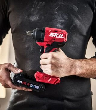Гайковерт ударний акумуляторний SKIL 3241 CA, 1/2", 20 В, без АКБ та ЗП (SD1E3241CA)