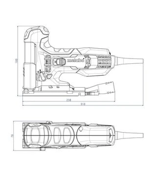 Електролобзик Metabo STE 100 Quick Set, 710 Вт, 20 пилок, кейс (601100900)