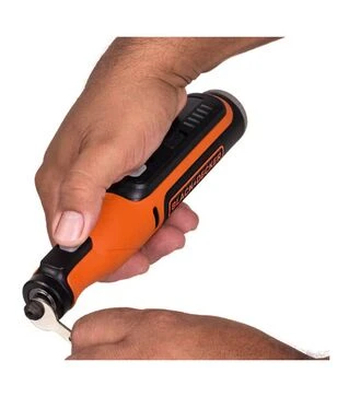 Гравер акумуляторний BLACK+DECKER BCRT8IK, XR Li-lon 7,2 В, 1,5 А*год + комплект аксесуарів, в кейсі