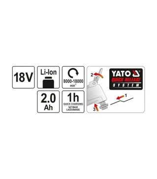 Реноватор аккумуляторный YATO YT-82818
