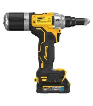 Заклепувальний пістолет акумуляторний DeWALT DCF414E2GT, XR PowerStack GFN 18 В, 1,7 А*год, 20 кН
