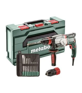 Перфоратор Metabo UHE 2660-2 Quick Set, SDS-Plus, 800 Вт, кейс + набір свердел (600697510)