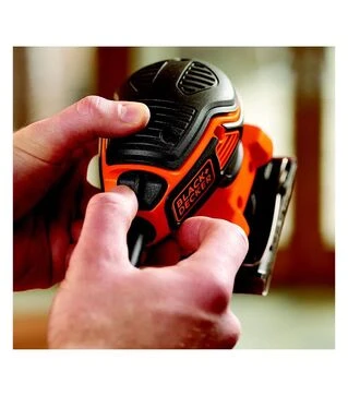 Вібраційна шліфмашина BLACK+DECKER KA450, 220 Вт, 113.5х109 мм