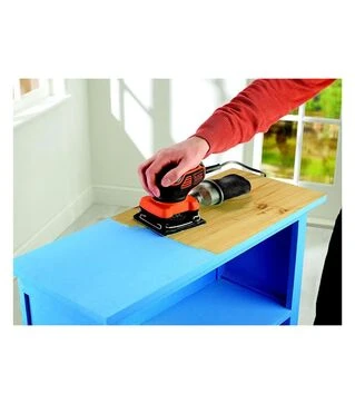 Вібраційна шліфмашина BLACK+DECKER KA450, 220 Вт, 113.5х109 мм