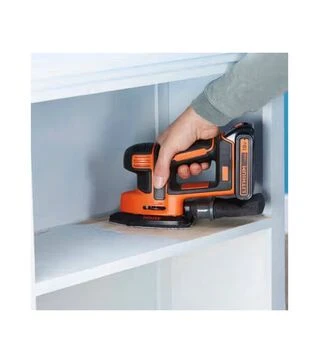 Вібраційна шліфмашина акумуляторна BLACK+DECKER BDCDS18, 18 В, 110 мм