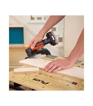 Вібраційна шліфмашина акумуляторна BLACK+DECKER BDCDS12N, 92х92х92 мм, Без АКБ та ЗП