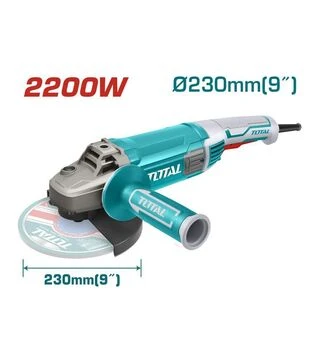 Кутова шліфмашина TOTAL TG12223026, 2200 Вт, 230 мм, 6600 об/хв (TG12223026)
