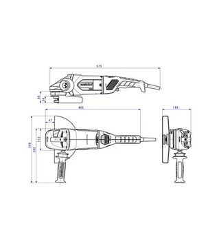 Кутова шліфмашина Metabo W 22-230 MVT, 2200 Вт, 230 мм (606462000)