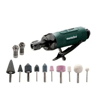 Пряма шліфмашина пневматична Metabo DG 25, 25000 об/хв + набір аксесуарів (604116500)
