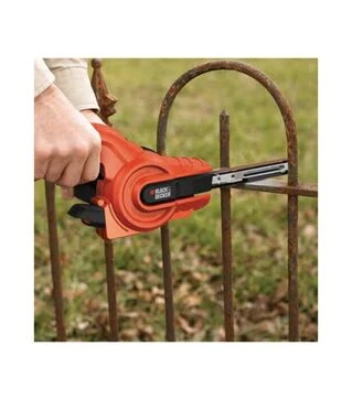 Шліфмашина стрічкова BLACK+DECKER KA900E, 350 Вт, стрічка 13х451 мм, підошва 13х130 мм