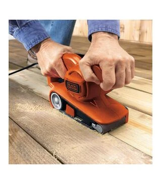 Шліфмашина стрічкова BLACK+DECKER KA86, 720 Вт, стрічка 75х457 мм, підошва 75х145 мм