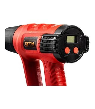 Строительный фен GTM HG2000EM, 80-600&deg;С, 300/500 л/мин, с LCD-дисплеем