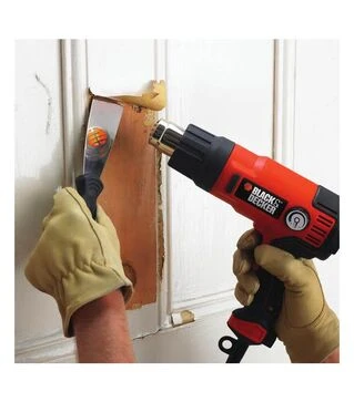 Строительный фен BLACK+DECKER KX2200K, 2200 Вт, в кейсе