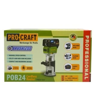 Фрезер акумуляторний Procraft POB-24 в сумці (030249)