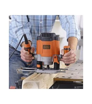 Фрезер BLACK+DECKER KW1200EKA, 1200 Вт, в кейсі