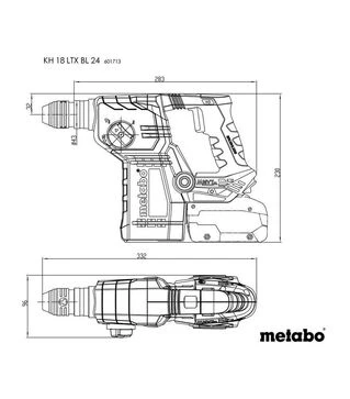 Набор аккумуляторного инструмента Metabo Combo Set 2.3.6 BS LTX BL + KH 18 LTX BL 24 (685218800)