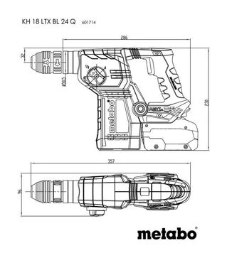 Набір акумуляторного інструменту Metabo Combo Set 2.4.8 BS LTX BL + KH 18 LTX BL 24 Q (685219650)