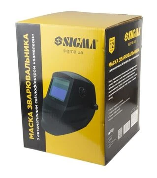 Маска сварщика Sigma &laquo;хамелеон&raquo; 9-13 DIN, 93&times;43 мм, 2 датчика, 3 регулировки (9413221)