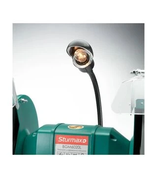 Верстат точильний Sturmax BGM6020L, 200 мм, 400 Вт, з підсвіткою