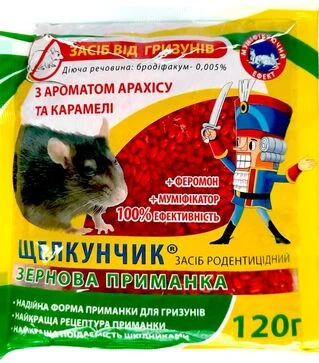 Зерно от крыс и мышей Щелкунчик, 120 г
